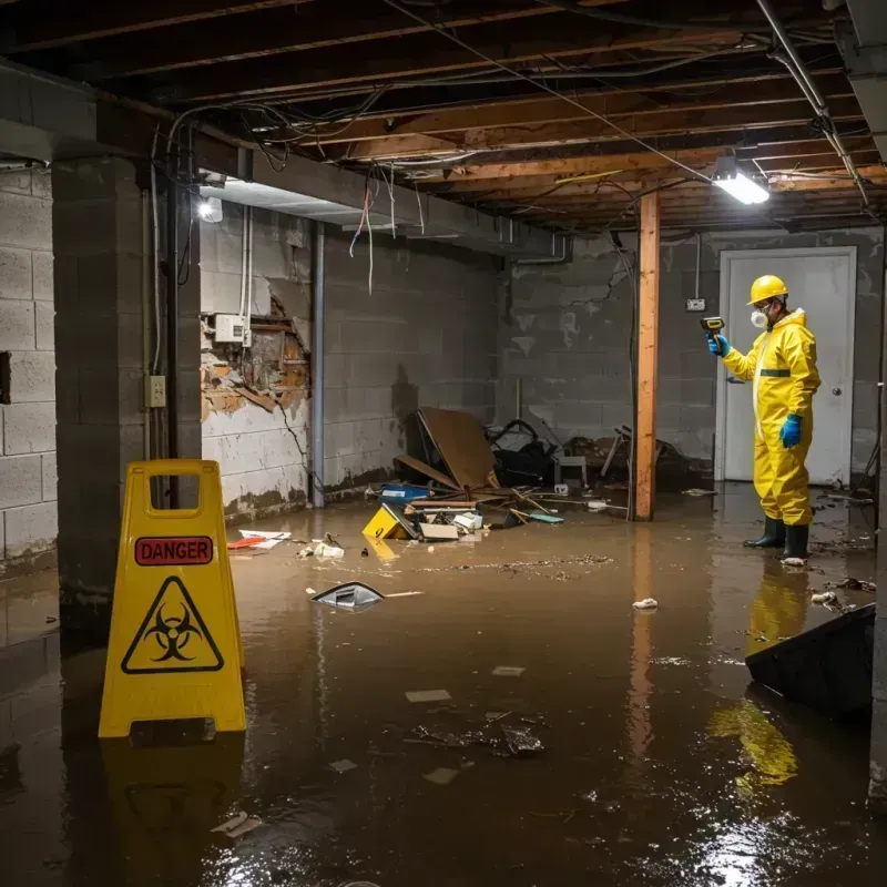 Flooded Basement Electrical Hazard in Gantt, SC Property